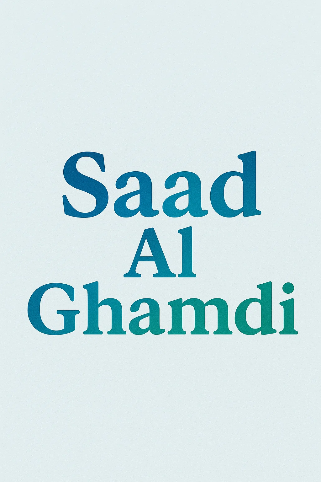 Sheikh Saad Al-Ghamdi